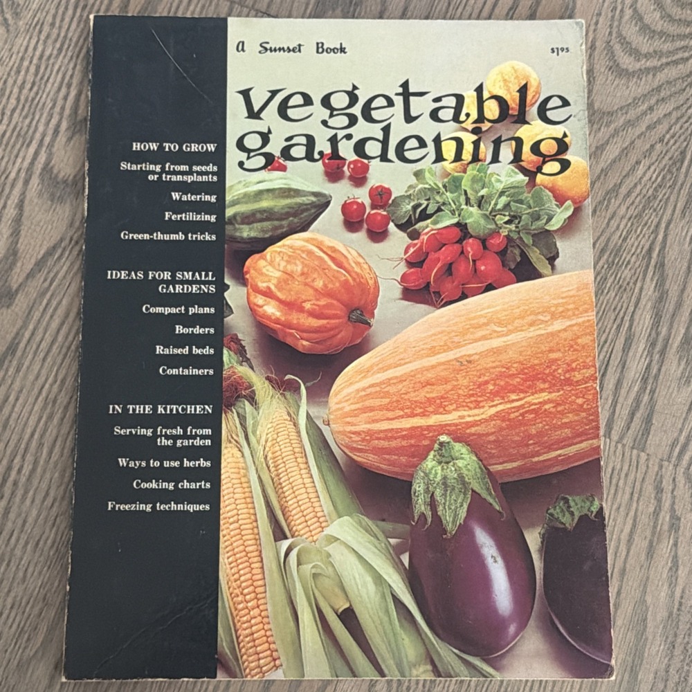Sunset Books / Vegetable Gardening 1970 vintage